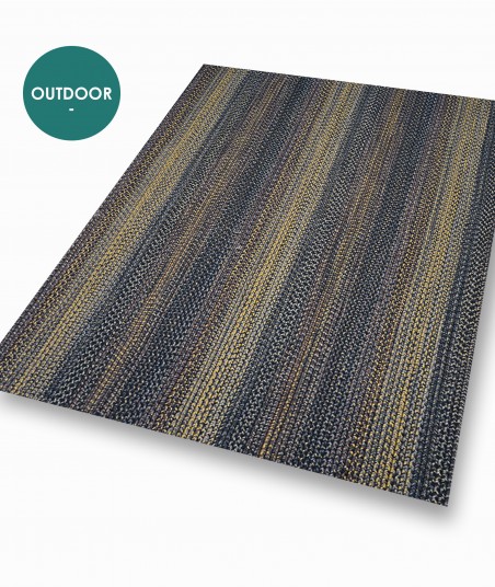 TAPIS NATTE BRUN OR