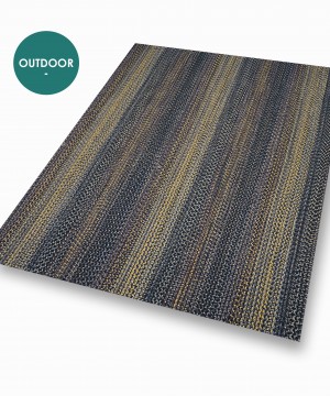 TAPIS NATTE BRUN OR