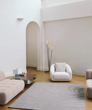 tapis volute silver